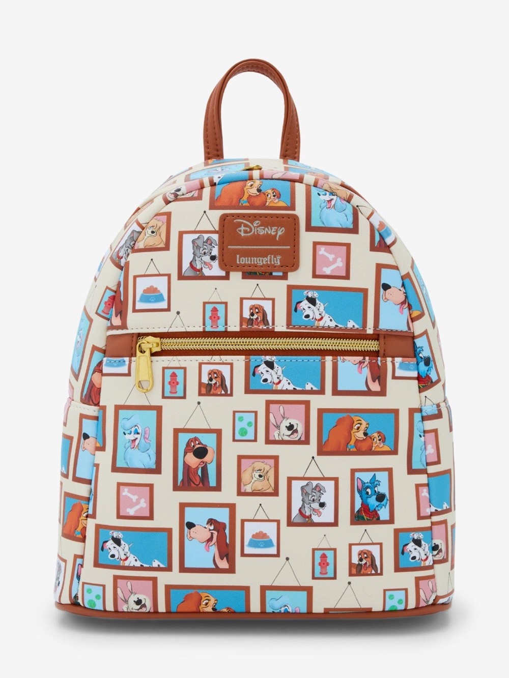 Disney loungefly dogs in windows mini backpack